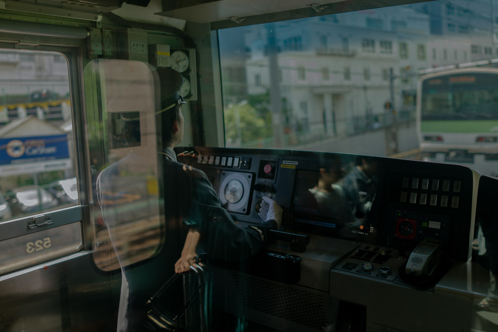 View from the train driver's cabin